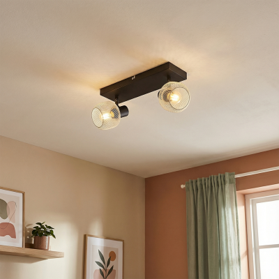 Foco de teto de metal cinzento, Emado