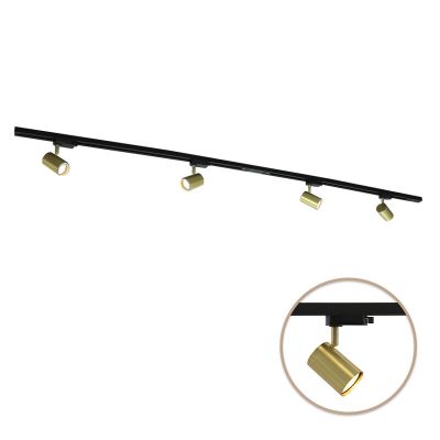 Sistema de trilho de luz monofásico de metal latão, Elena
