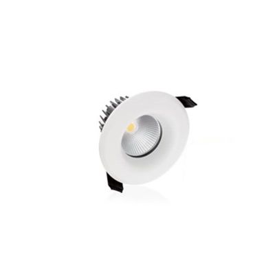 Downlight branco de vidro, Rexe, 9W, LED 3000K, IP65