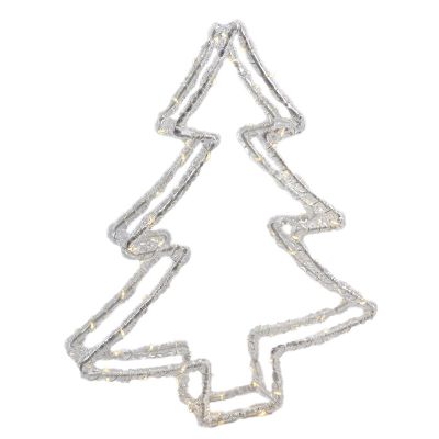 Árvore de Natal LED, 80 LEDs brancos quentes, IP44