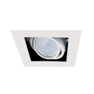 Foco de encastrar de metal branco, Tyrese