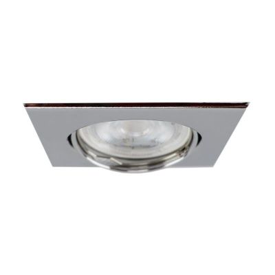 Foco de encastrar de metal cromo, Meco
