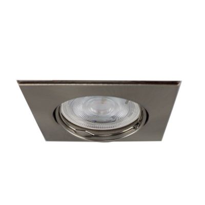 Foco de encastrar de metal cromo, Meco
