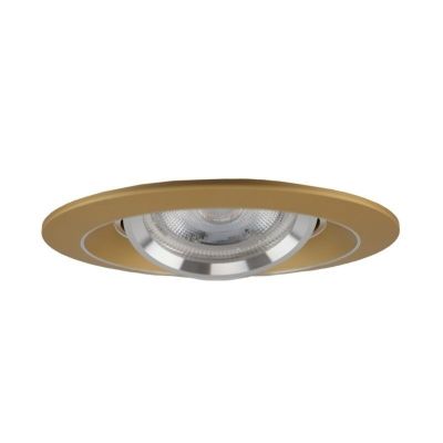 Foco de encastrar de alumínio dourado, Tycho