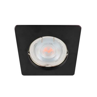 Foco de encastrar de metal preto, Filo