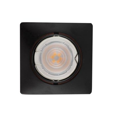 Foco de encastrar de metal preto, Filo