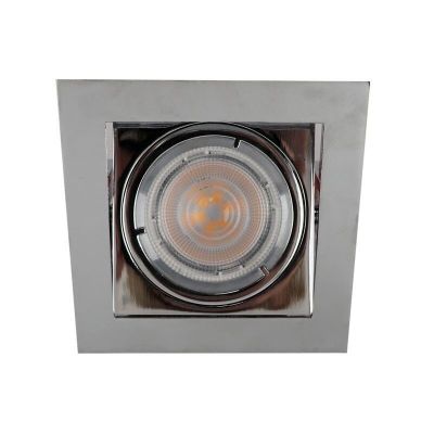 Foco de encastrar de metal cromo, Filo