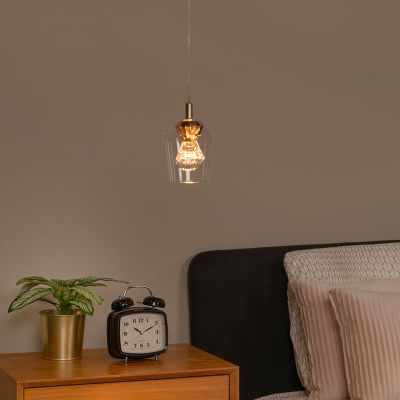Candeeiro suspenso moderno transparente, Berliane, 4W, LED 2700K