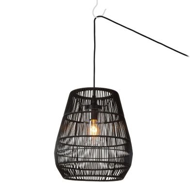Candeeiro para exterior rústico preto, Nerida, IP44