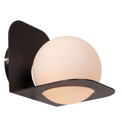 Candeeiro de parede para casa de banho moderno preto, Davy, IP44