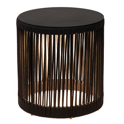 Candeeiro de pé recarregável moderno preto, Pingi, 3W, LED 3000K, IP44, regulável em 3 níveis