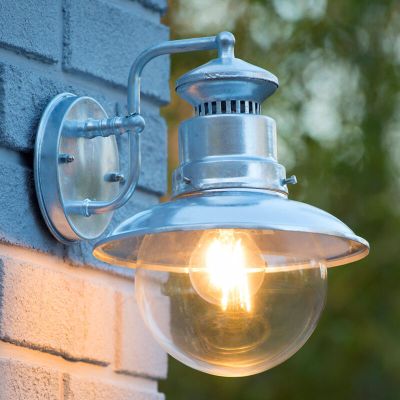 Candeeiro para exterior moderno cromo, Figo, IP44