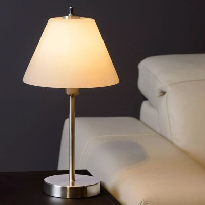 Candeeiro de mesa clássico cromo, Touch, com dimmer tátil
