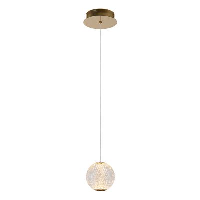 Candeeiro suspenso moderno transparente, Cintra, 5,7W, LED 2700K