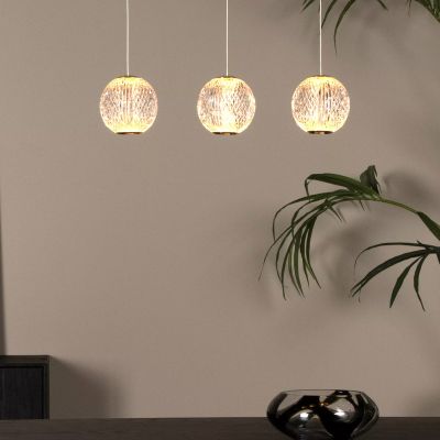 Candeeiro suspenso design dourado, Cintra, 4,7W, LED 2700K