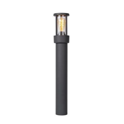 Candeeiro de pé exterior com sensor crepuscular moderno antracite, Lori, IP44