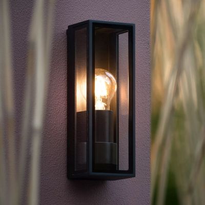 Candeeiro para exterior moderno preto, Dukan, IP65
