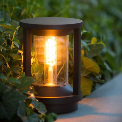 Candeeiro para exterior moderno preto, Cadix, IP65