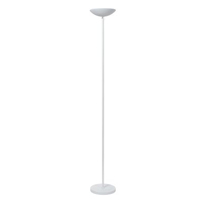 Candeeiro de leitura de pé moderno branco, Zenith, 20W, LED 3000K, com dimmer tátil