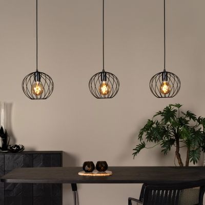 Candeeiro suspenso clássico preto, Danza