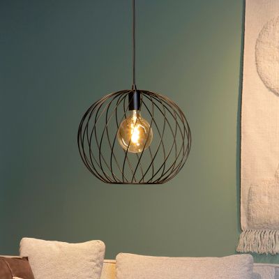 Candeeiro suspenso clássico preto, Danza