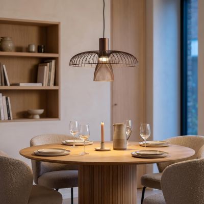 Candeeiro suspenso moderno bronze, Nigella