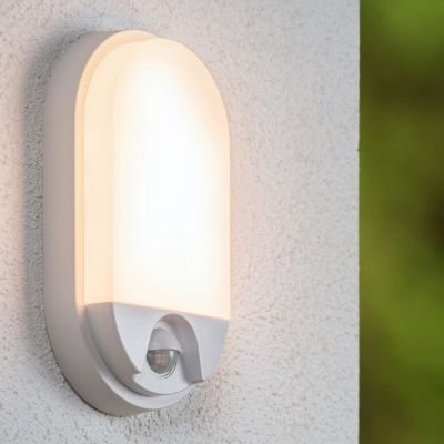 Candeeiro de parede para casa de banho moderno branco, Hups Ir, 10W, LED 3000K, IP54