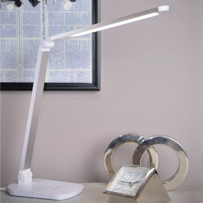 Candeeiro de secretaria moderno branco, Vario, 8W, LED 2700K