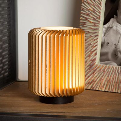 Candeeiro de mesa moderno dourado, Turbin, 5W, LED 3000K, com interruptor