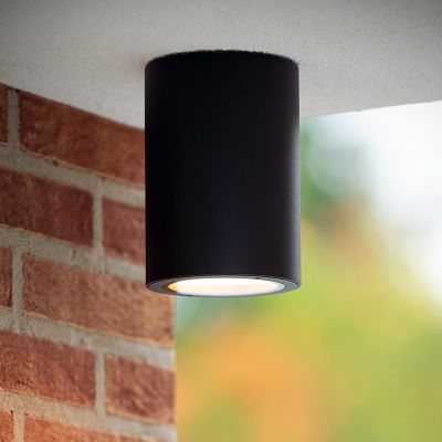 Aplique de teto moderno preto, Volantis, IP54