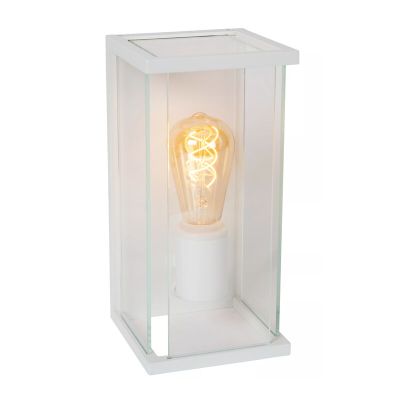 Candeeiro de parede exterior com sensor de movimento moderno branco, Claire, IP54