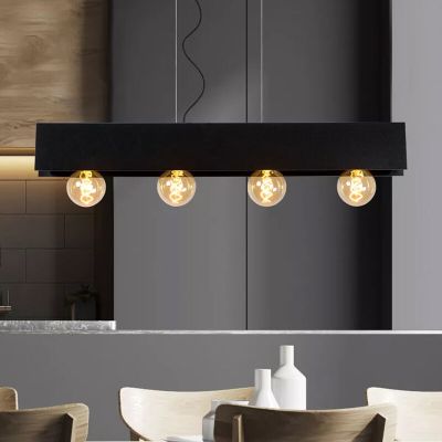 Candeeiro suspenso industrial preto, Surtus