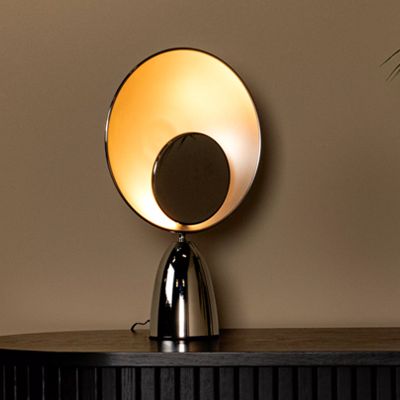 Candeeiro de mesa moderno cromo, Castamar, 3W, LED 3000K, com interruptor