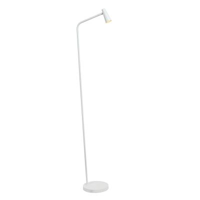 Candeeiro de pé recarregável moderno branco, Stirling, 3W, LED 2700K, com dimmer tátil