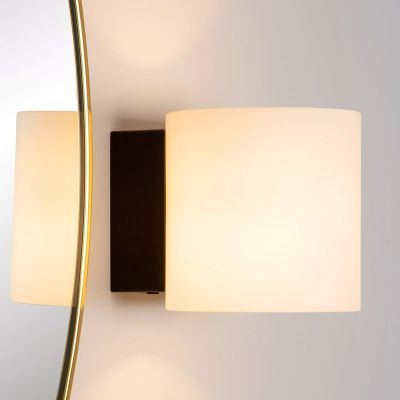 Aplique de parede moderno preto, Jelte, IP44