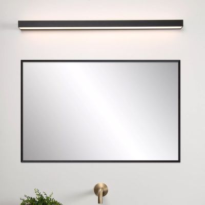 Candeeiro de parede para casa de banho moderno preto, Alexa, 13W, LED 3000K, IP44