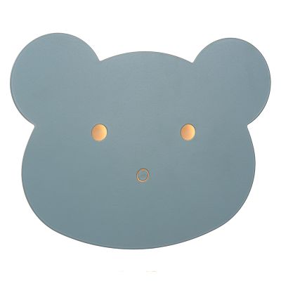 Candeeiro de parede quarto infantil moderno azul, Charlie, 5W, LED dim to warm, com dimmer tátil