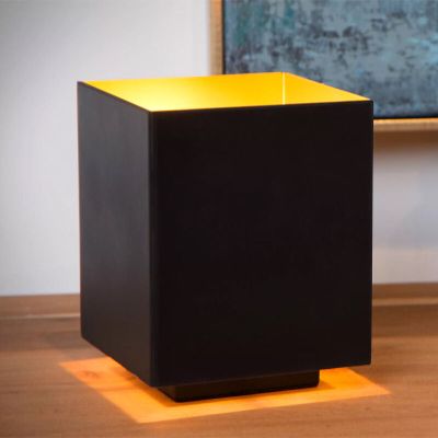 Candeeiro de mesa moderno preto, Suzy, com interruptor