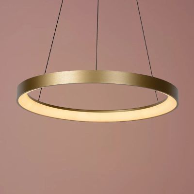Candeeiro suspenso moderno latão, Vidal, 48W, LED 2700K
