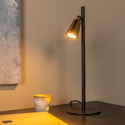 Candeeiro de mesa moderno bronze, Tiana, com interruptor