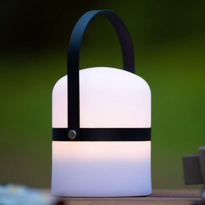 Candeeiro de mesa exterior moderno branco, Little Joe, 3W, LED 2700K, IP44, com interruptor