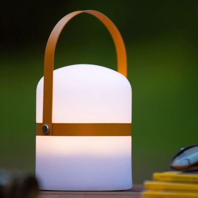 Candeeiro de mesa exterior moderno branco, Little Joe, 3W, LED 2700K, IP44, com interruptor