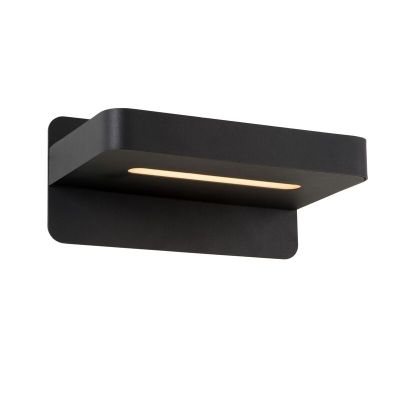 Aplique de parede moderno preto, Atkin, 5W, LED 2700K, com interruptor