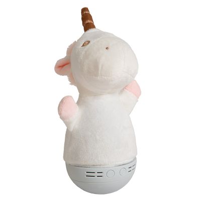 Candeeiro de mesa quarto infantil moderno branco, Dolly, 3W, LED RGB, com interruptor