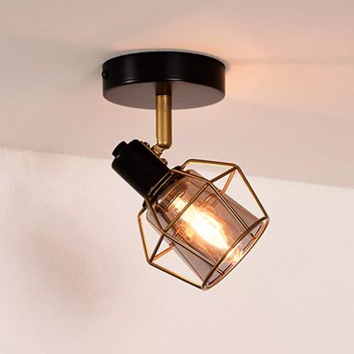 Foco de teto vintage preto, Nila