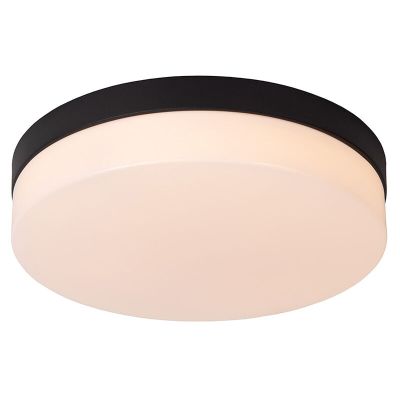 Candeeiro de teto para casa de banho de plástico preto, Biskit, 18W, LED 2700K, IP44