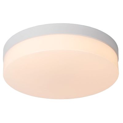 Candeeiro de teto para casa de banho de plástico branco, Biskit, 18W, LED 2700K, IP44