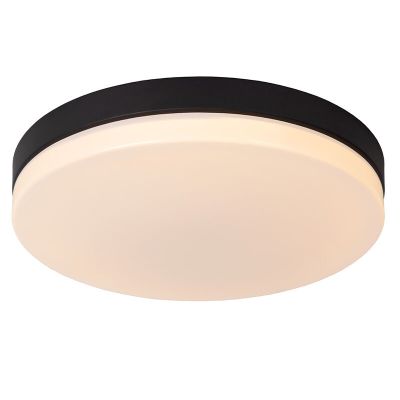 Candeeiro de teto para casa de banho de plástico preto, Biskit, 36W, LED 2700K, IP44