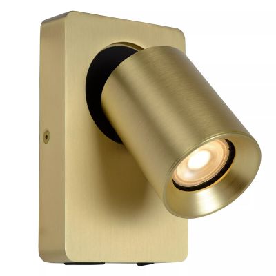 Foco de parede moderno dourado, Nigel, com interruptor