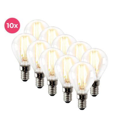 Pacote com 10 lâmpadas LED Sorna E14 dimerizáveis, 2700k, 3,5w